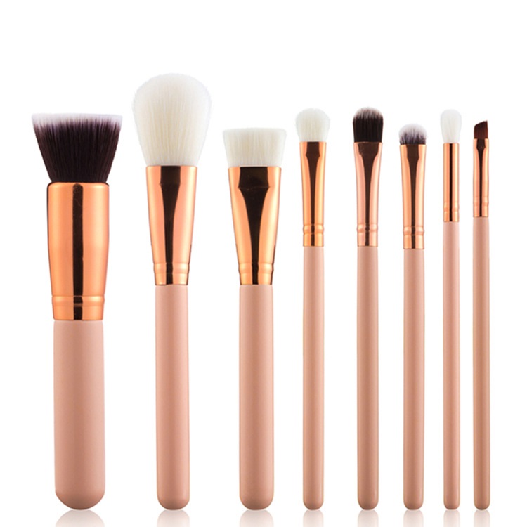 Professional Synthetic Vegan Custom Private Label Makeup Brush Set 7pcs